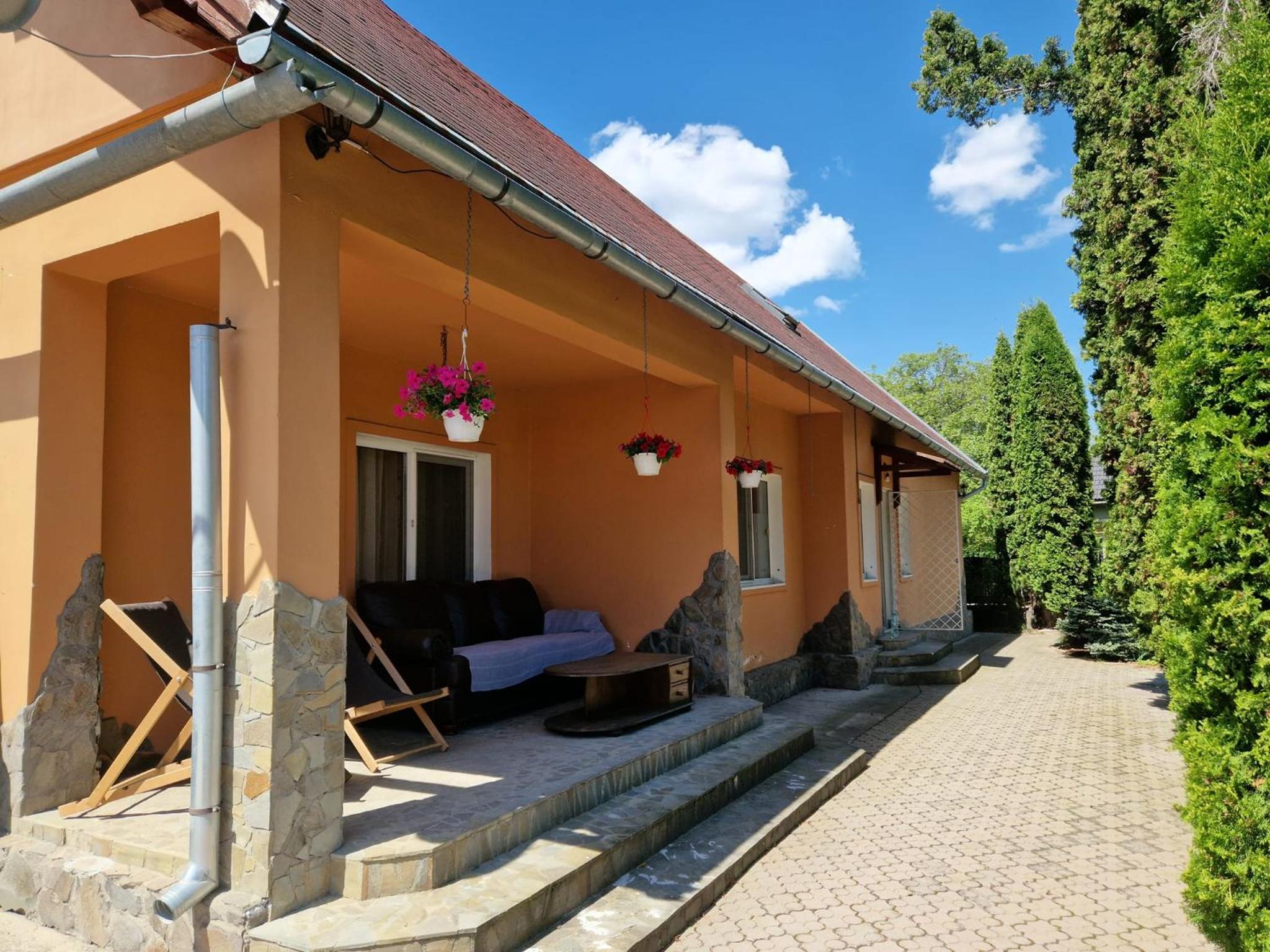 Casa văzută din curte